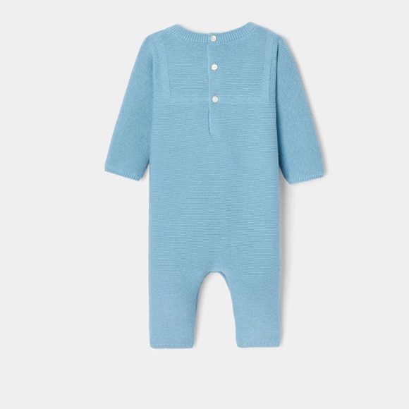 Jacadi Baby boy jumpsuit in garter stitch - Picture 2 of 2